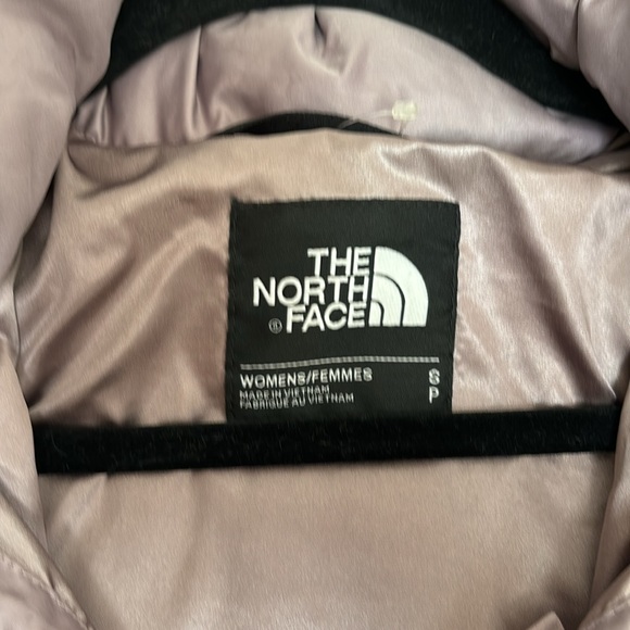 THE NORTH FACE LADIES DUSTY PINK MISS METRO DOWN HOODIE 550 PARKA COAT-S-VINTAGE - Picture 3 of 16